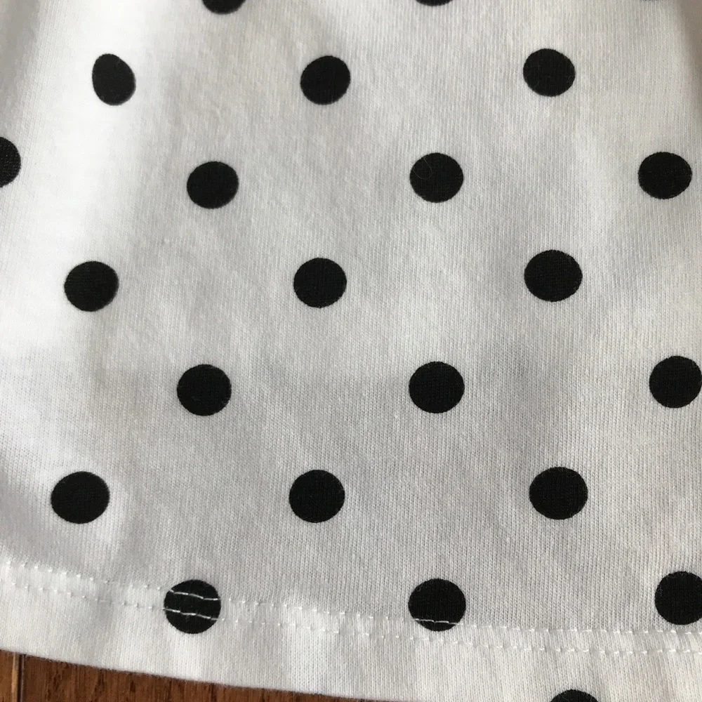 Zara Girls NWOT polka dot cotton Retro sleeveless top size 9 - Picture 5 of 12